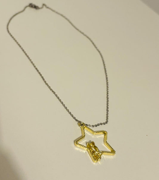 gold cat necklace